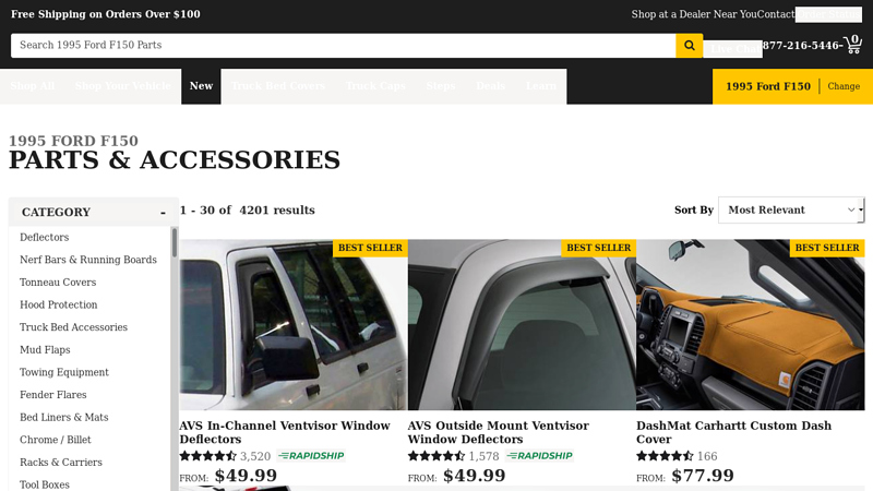 1995 Ford F150 Parts & Accessories 1995 ford f150 parts