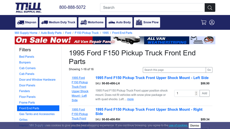 1995 Ford F150 Pickup Truck Front End Parts 1995 ford f150 parts