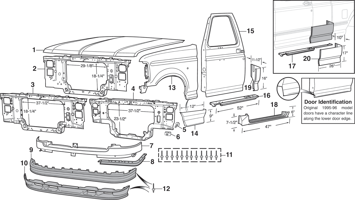 1996 Ford F 150 Parts guide