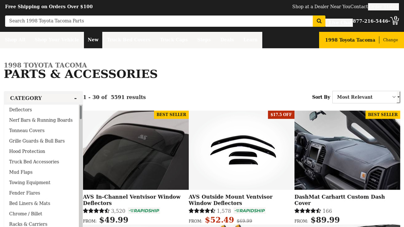 1998 Toyota Tacoma Parts & Accessories 1998 toyota tacoma parts