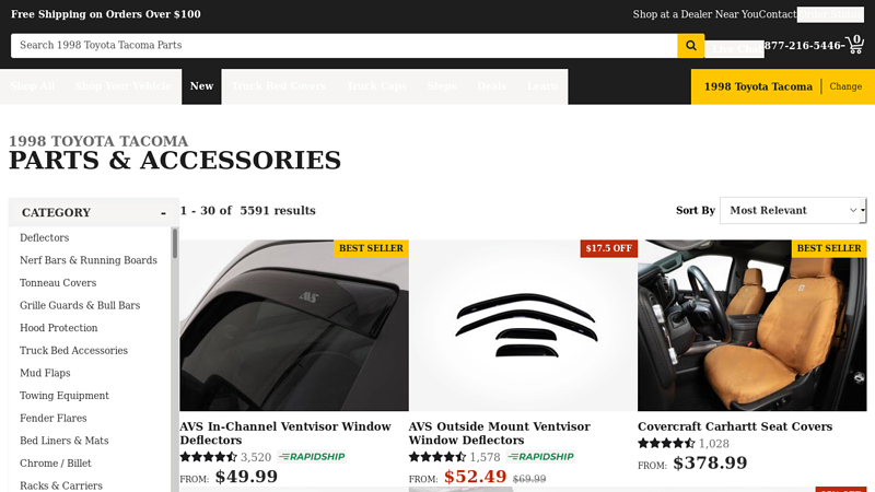 1998 Toyota Tacoma Parts & Accessories 98 toyota tacoma parts