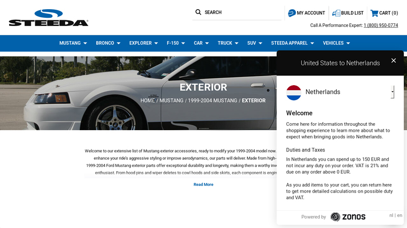 1999-2004 Ford Mustang Exterior Parts 2001 ford mustang gt aftermarket performance parts