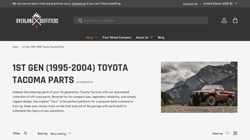 1st Gen (1995 2004 toyota tacoma parts