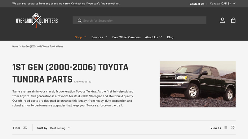 1st Gen (2000 2000 toyota tundra parts