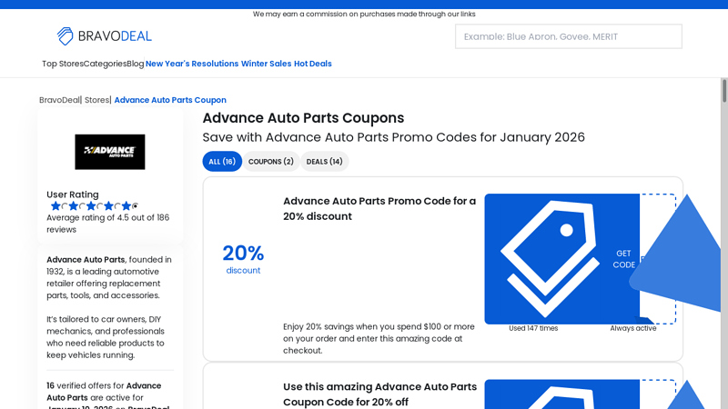 20% Off Advance Auto Parts Coupon & Deals advance auto parts cupons