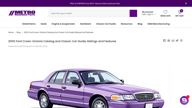 2000 Ford Crown Victoria Catalog and Classic Car Guide, Ratings ... crown vic parts car