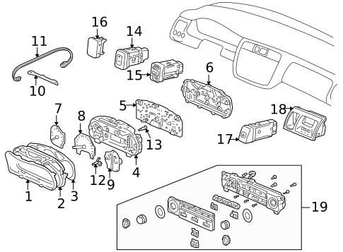 2001 Honda Accord Parts guide
