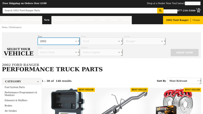 2002 Ford Ranger Performance Truck Parts 02 ford ranger parts