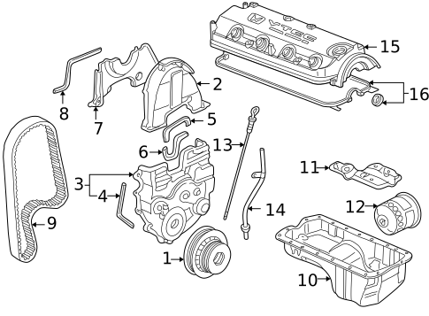 2002 Honda Accord Parts guide