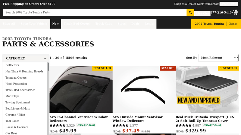 2002 Toyota Tundra Parts & Accessories 2002 toyota tundra parts