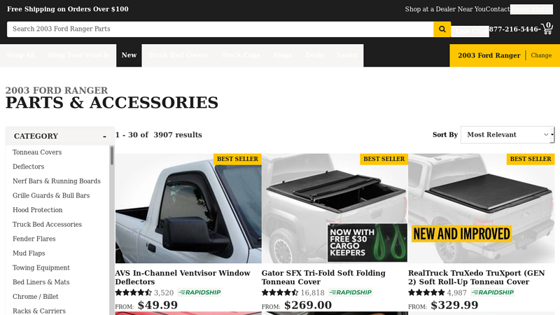 2003 Ford Ranger Parts & Accessories 2003 ford ranger parts