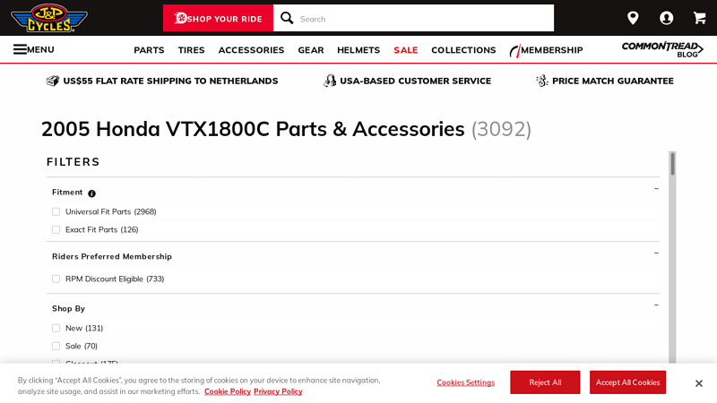 2005 Honda VTX1800C Parts & Accessories honda vtx 1800c parts