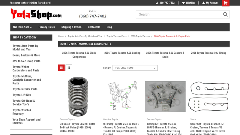 2006 Toyota Tacoma 4.0L Engine Parts 2006 toyota tacoma parts