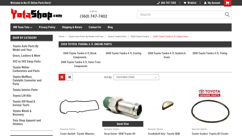 2008 Toyota Tundra 4.7L Engine Parts 2008 toyota tundra parts