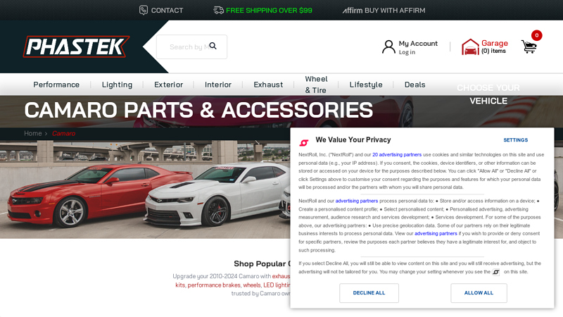 2010 chevrolet camaro car parts