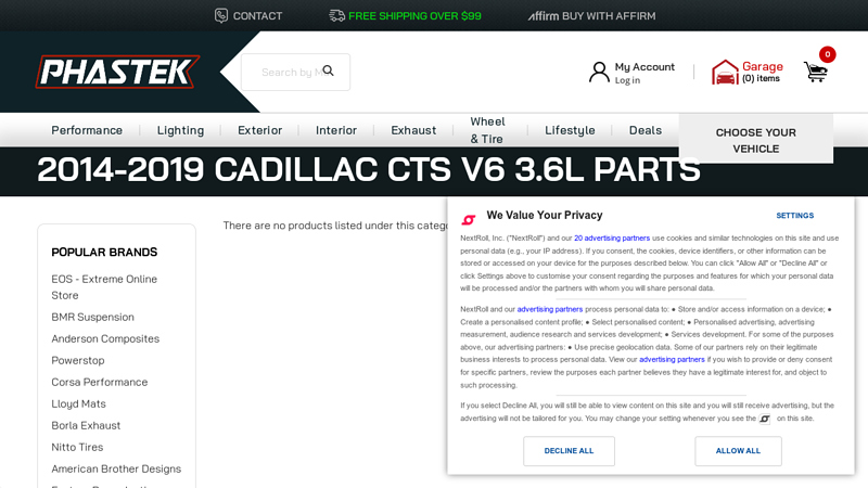 2014 cadillac cts car parts