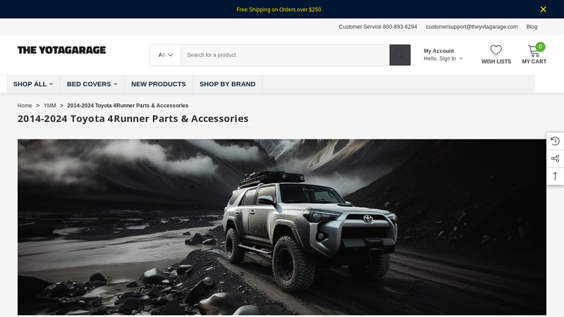 2014 toyota 4runner parts
