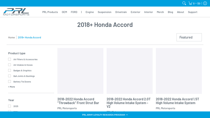 2018+ 10th Gen Honda Accord Performance Mods 2018 honda accord parts