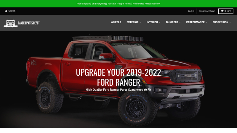 2019 ford ranger parts