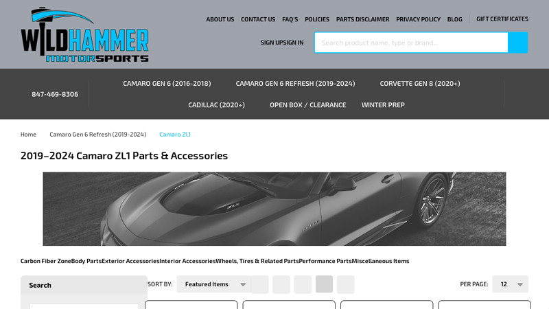 2019 camaro car parts