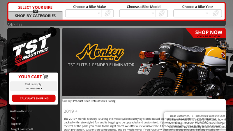 2019+ Honda Monkey Product List honda monkey parts