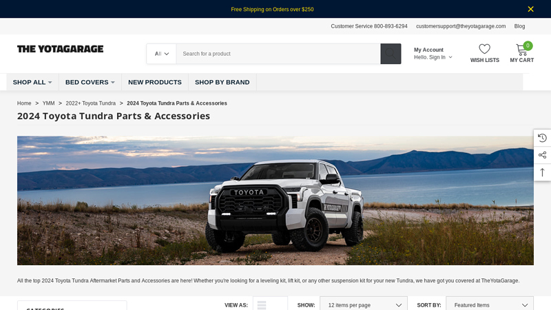 2024 Toyota Tundra Parts & Accessories toyota tundra parts
