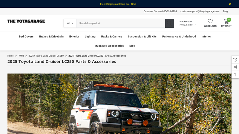 2025 Toyota Land Cruiser LC250 Parts & Accessories toyota landcruiser parts