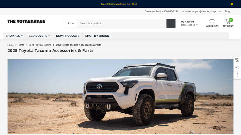 2025 Toyota Tacoma Accessories & Parts toyota tacoma parts for sale
