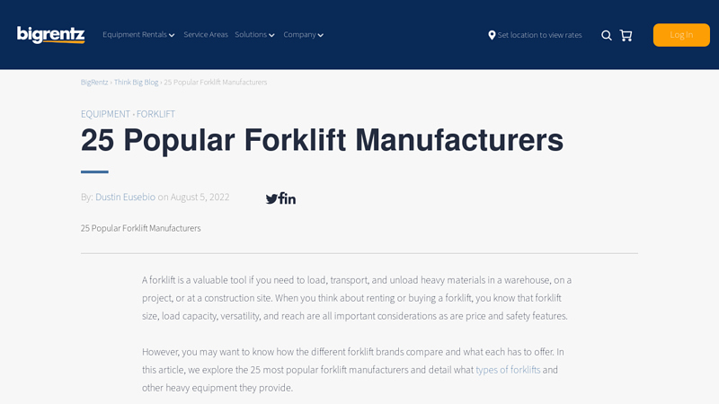 25 Popular Forklift Manufacturers pnw truck parts