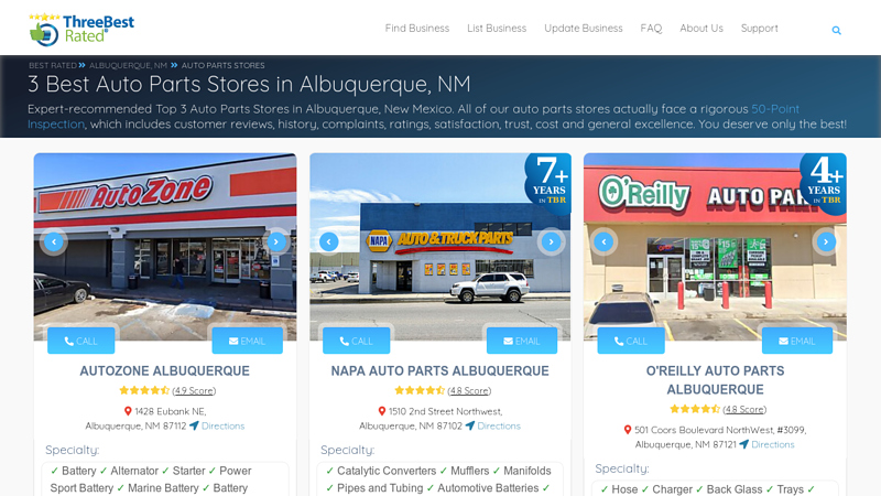 3  Auto Parts Stores in Albuquerque, NM auto parts stores in albuquerque new mexico