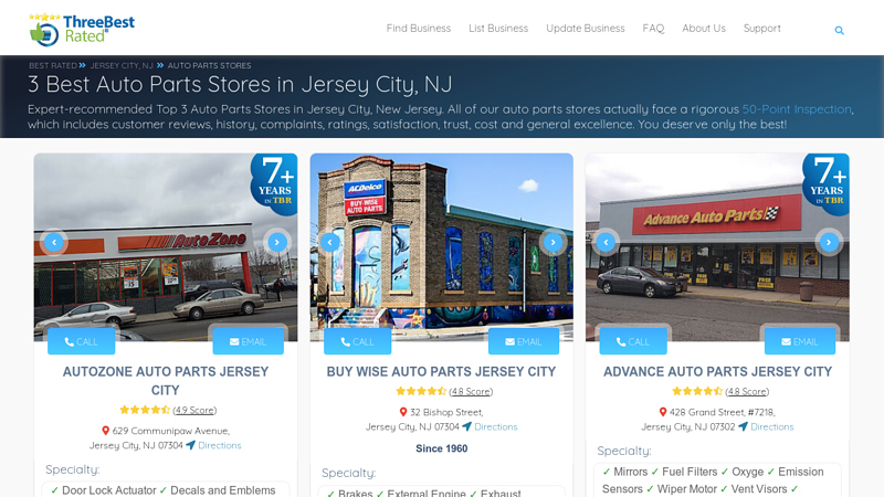 3  Auto Parts Stores in Jersey City, NJ buy wise auto parts jersey city