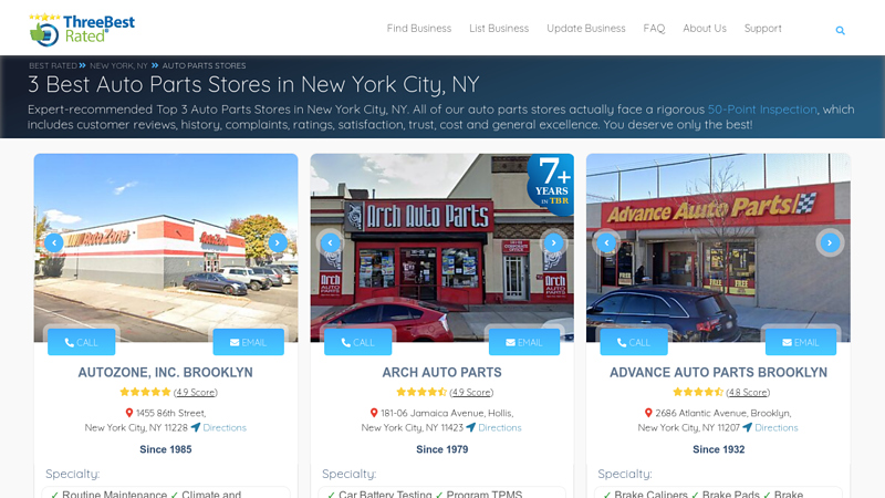 3  Auto Parts Stores in New York City, NY auto parts store near