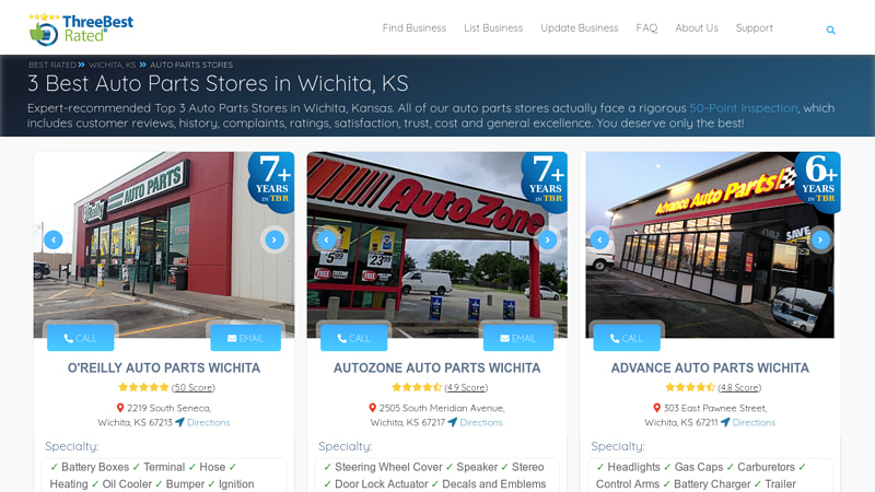 3  Auto Parts Stores in Wichita, KS auto parts store wichita ks