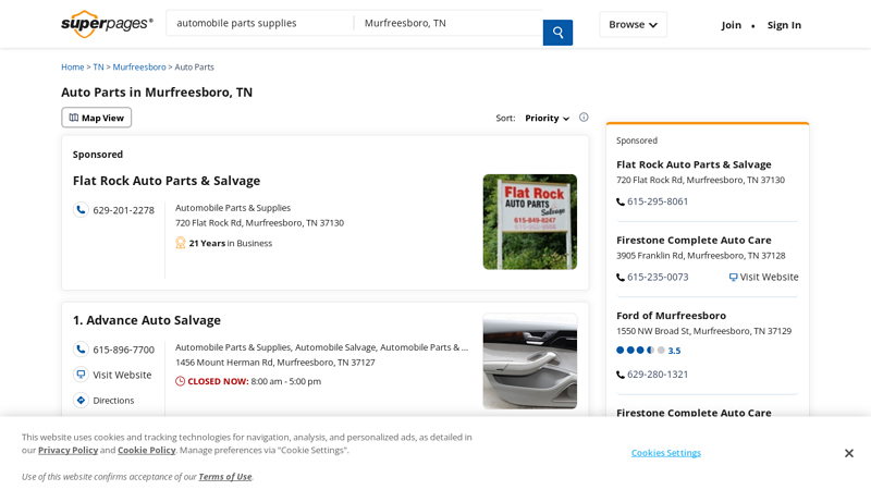 30 Auto Parts in Murfreesboro, TN auto parts murfreesboro