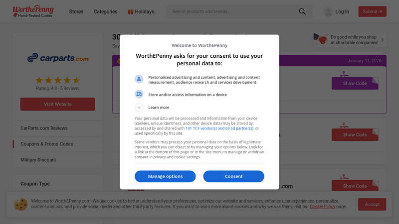 30% Off Carparts Coupons & Promo Codes car parts.com discount code
