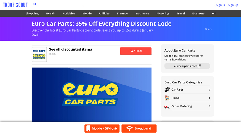 35% Off Euro Car Parts Discount Code euro car parts discount code