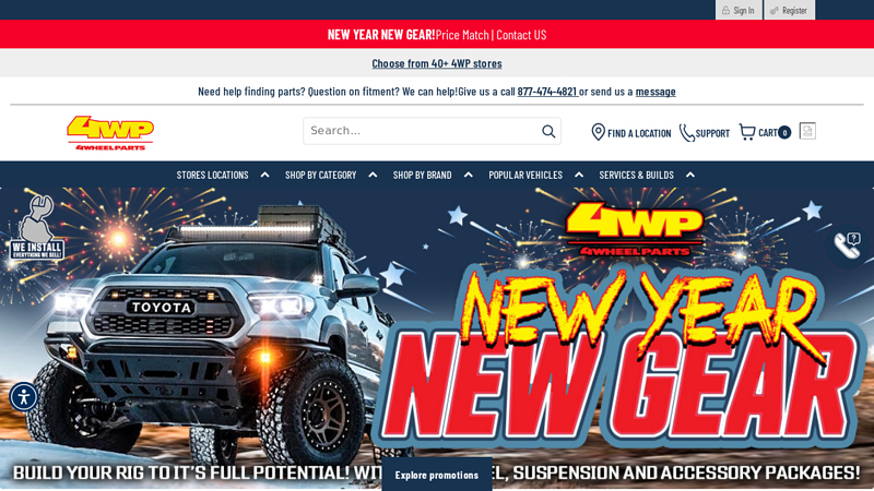 4 Wheel Parts truck parts accessories near me