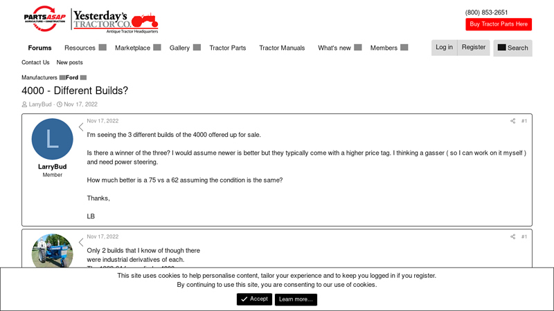 4000 ford 4000 tractor parts