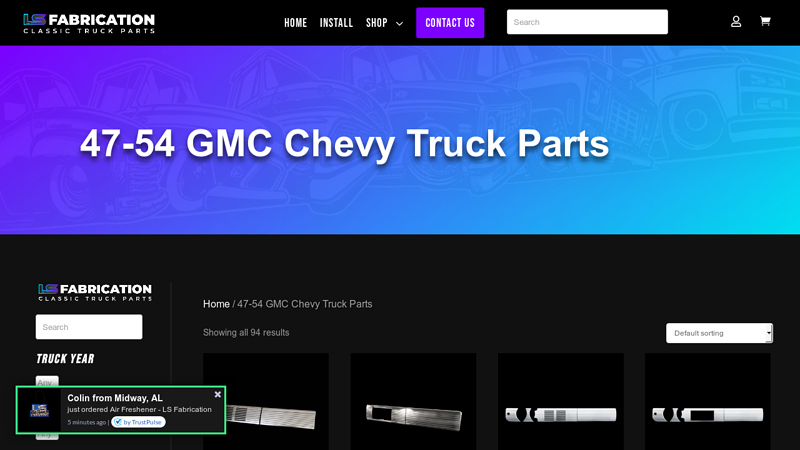47 1954 chevy truck parts
