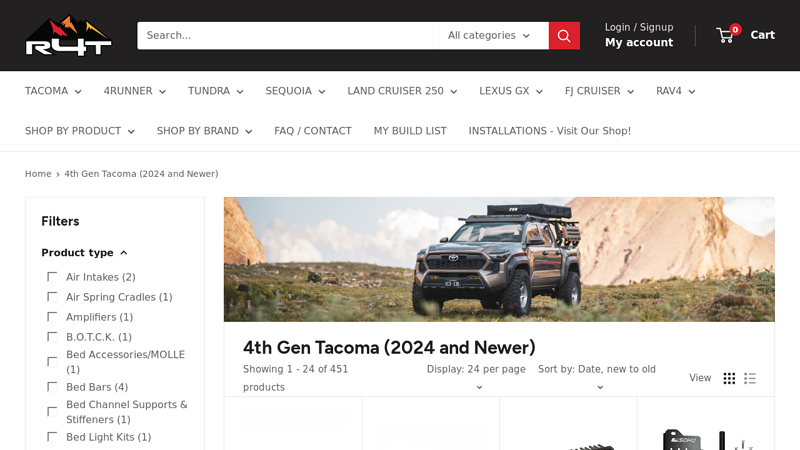 4th Gen Tacoma (2024 and Newer) 2024 toyota tacoma aftermarket parts