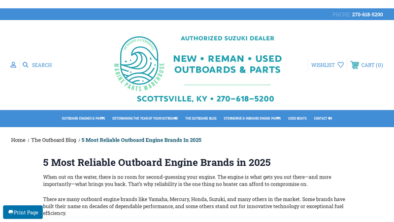 5 Most Reliable Outboard Engine Brands in 2025 honda outboard parts