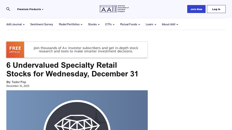 6 Undervalued Specialty Retail Stocks for Wednesday, December 31 advance auto parts katy tx