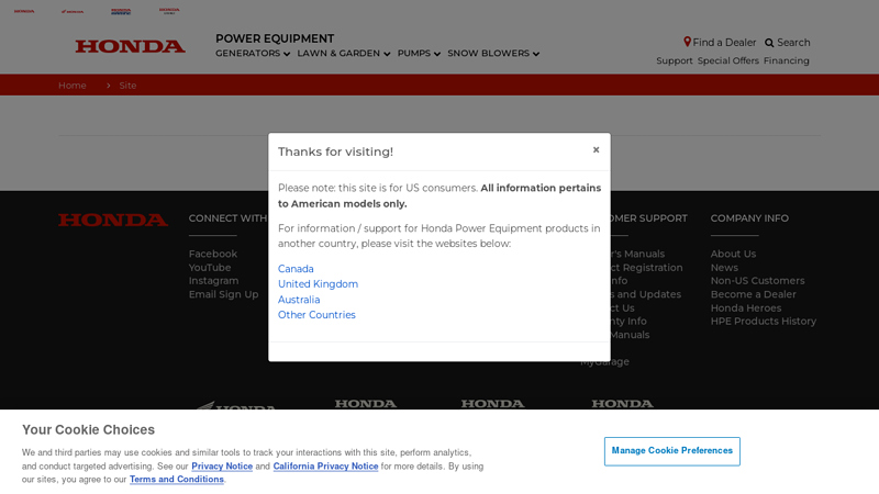  honda power equipment parts