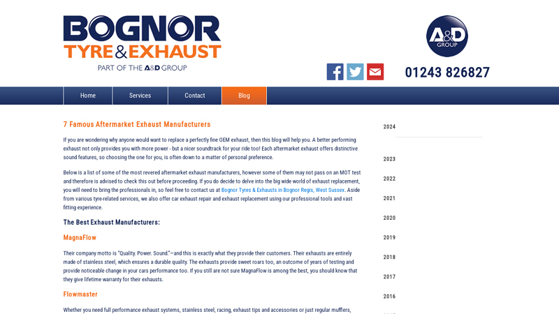 7 Famous Aftermarket Exhaust Manufacturers auto exhaust parts