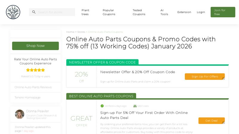75% OFF Online Auto Parts Coupon Codes ebay car parts discount code
