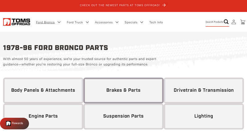 78 1995 ford bronco parts
