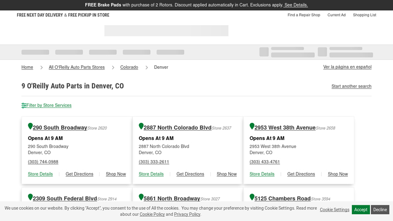 9 O'Reilly Auto Parts in Denver, CO auto parts denver denver co