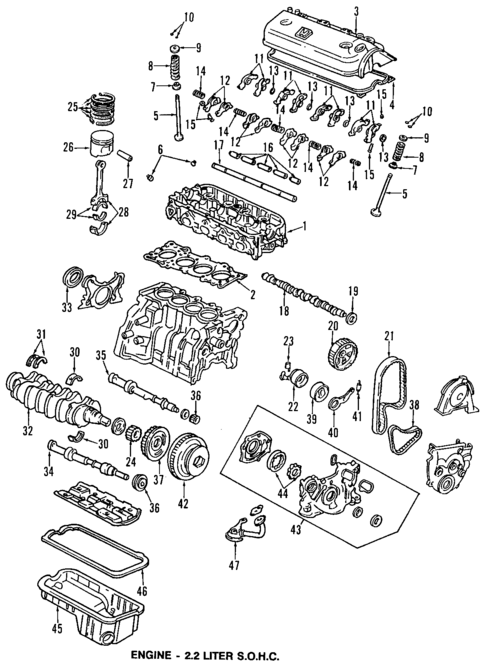 92 Honda Accord Parts guide