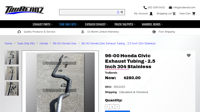 96 1998 honda civic exhaust parts