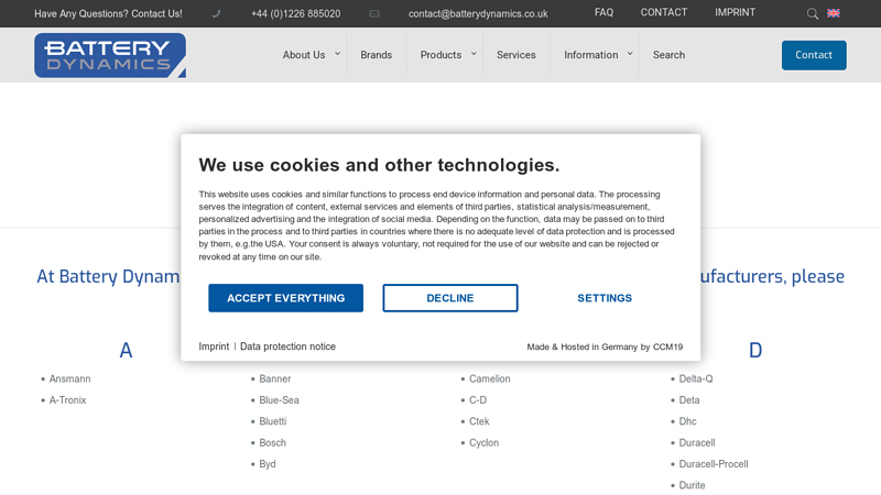 A auto parts battery